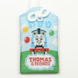 トーマスの御守（風船前） 白/ブルー