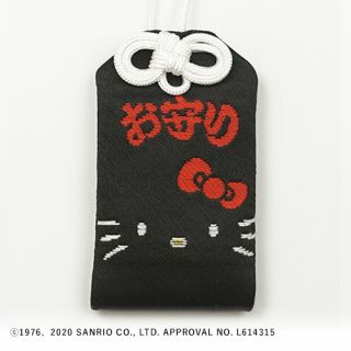 ハローキティ  御守（リボン） 黒